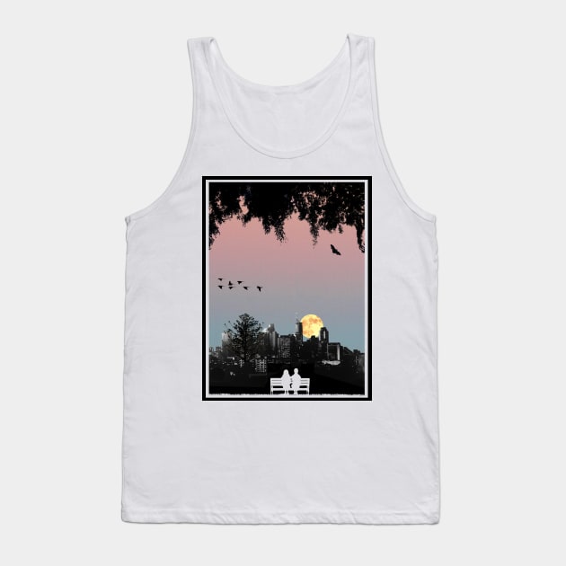 Dornoch Terrace Moonrise Tank Top by wanungara